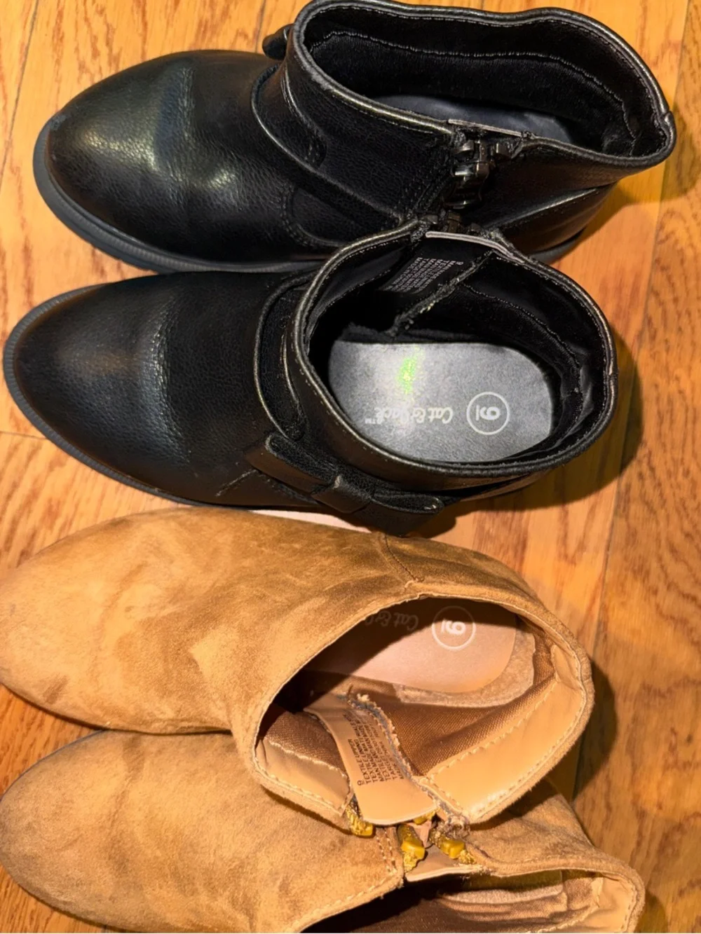 Kids Ankle Boots - Black and Tan